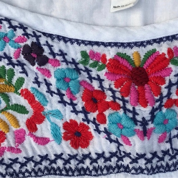 Beach lunch lounge collection white floral  dress size M - Picture 4 of 5